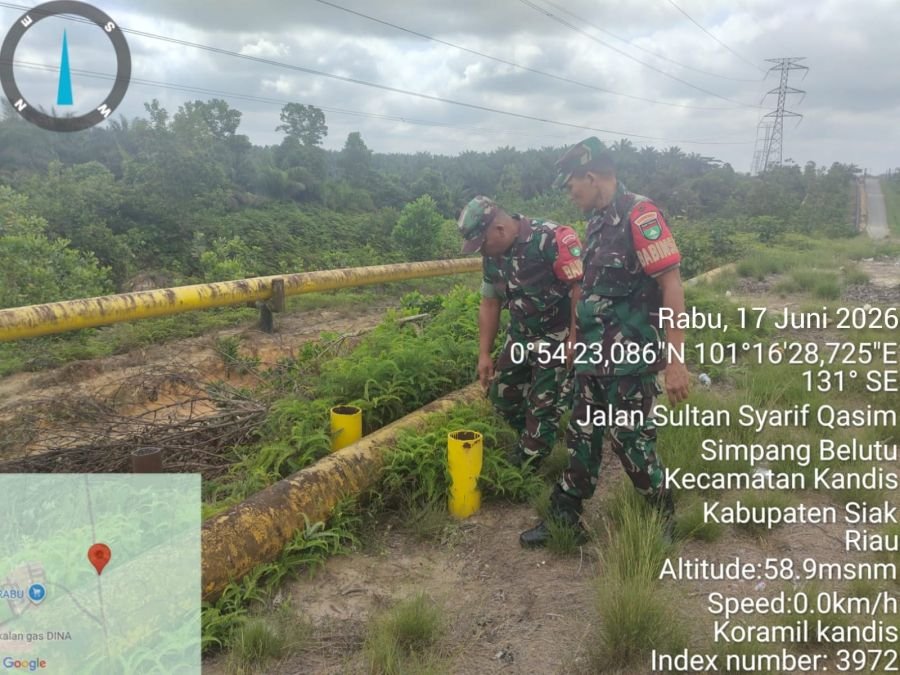 Babinsa Koramil Kandis Tingkatkan Pengamanan Wilayah SKK Migas PHR