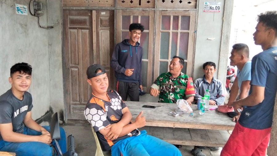 Babinsa Kukup Motivasi Pemuda, Siapkan Generasi Muda Menjadi Prajurit TNI