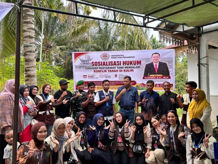 Babinsa Kulim Hadiri Penyuluhan Hukum Pertanahan, Dorong Masyarakat Paham Prosedur