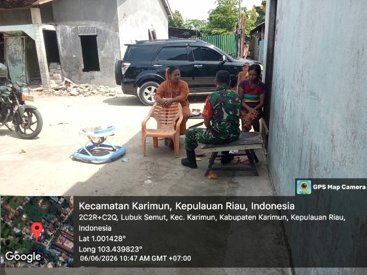 Babinsa Lubuk Semut Sosialisasikan Program MBG kepada Warga