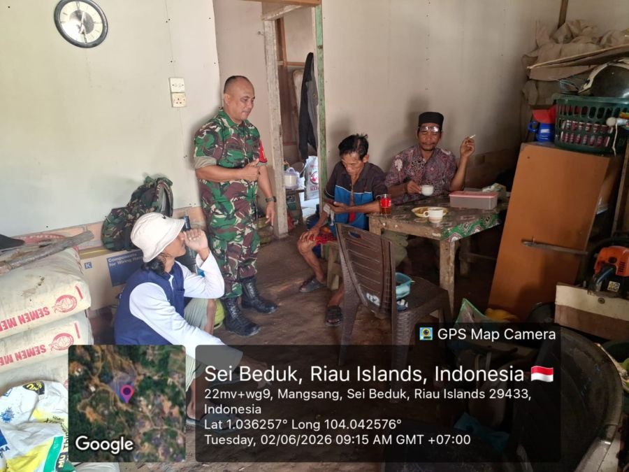 Babinsa Mangsang Perkuat Kewaspadaan Warga Lewat Komsos Intensif