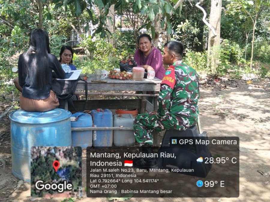 BABINSA MANTANG BESAR HIMBAU WARGA JAGA ASET DESA DAN PEMBANGUNAN KOPERASI MERAH PUTIH.