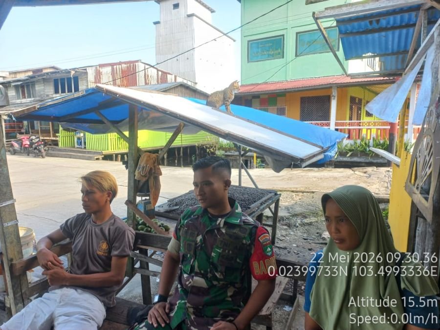 BABINSA MELAKSANAKAN KEGIATAN KOMUNIKASI SOSIAL BERSAMA WARGA BINAAN KAMPUNG PANCASILA KEL.KHAIRIAH
