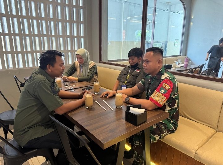 Babinsa Mentangor Ajak Personel Keamanan Perusahaan Tingkatkan Kewaspadaan