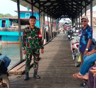 Babinsa Merbau Hidupkan Kampung Pancasila, Warga Makin Solid