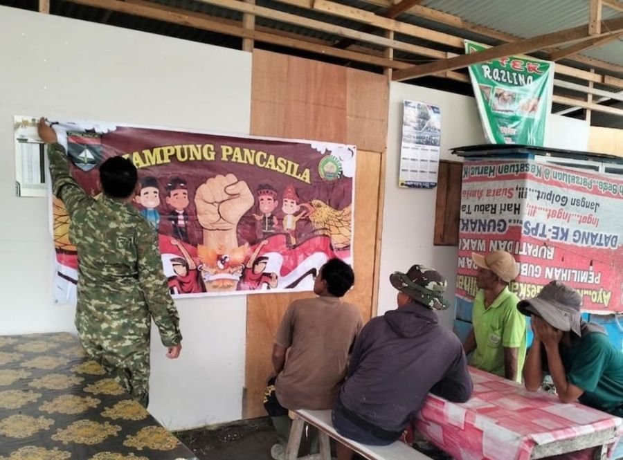 Babinsa Minas Dorong Generasi Muda Amalkan Nilai Pancasila