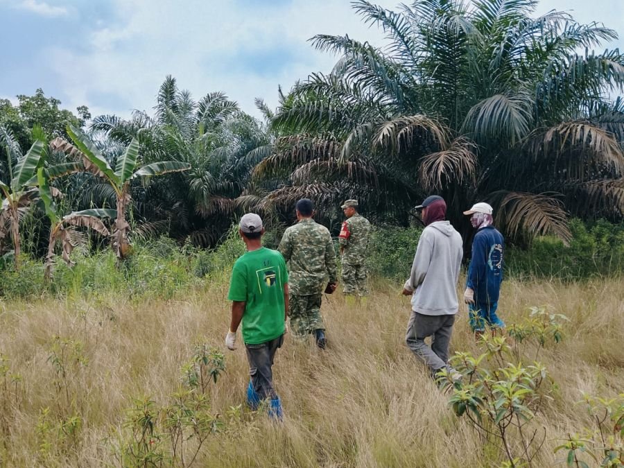 Babinsa Minas Sisir Wilayah Rawan, Karhutla di Minas Tetap Terkendali