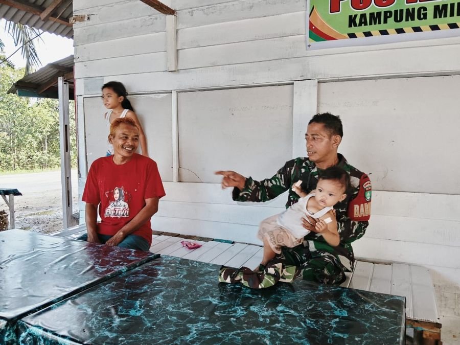 Babinsa Minas Timur Data Anak Stunting, Warga Diminta Aktif Periksa Gizi