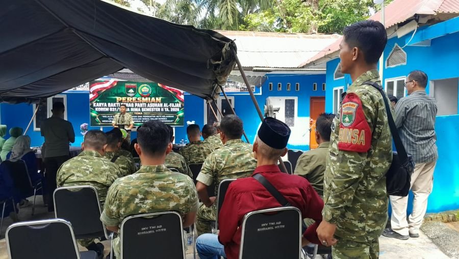 Babinsa Muara Fajar Timur Monitor Peresmian Rehabilitasi Panti Asuhan Al-Fajar
