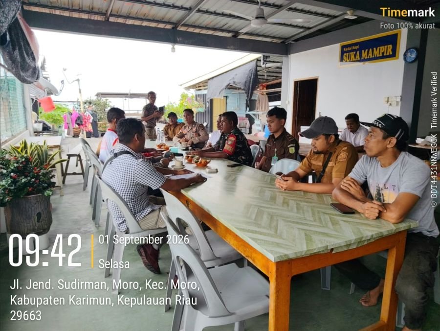 Babinsa Nyiur Kawal Persiapan PORDES dan Turnamen Pauh Cup