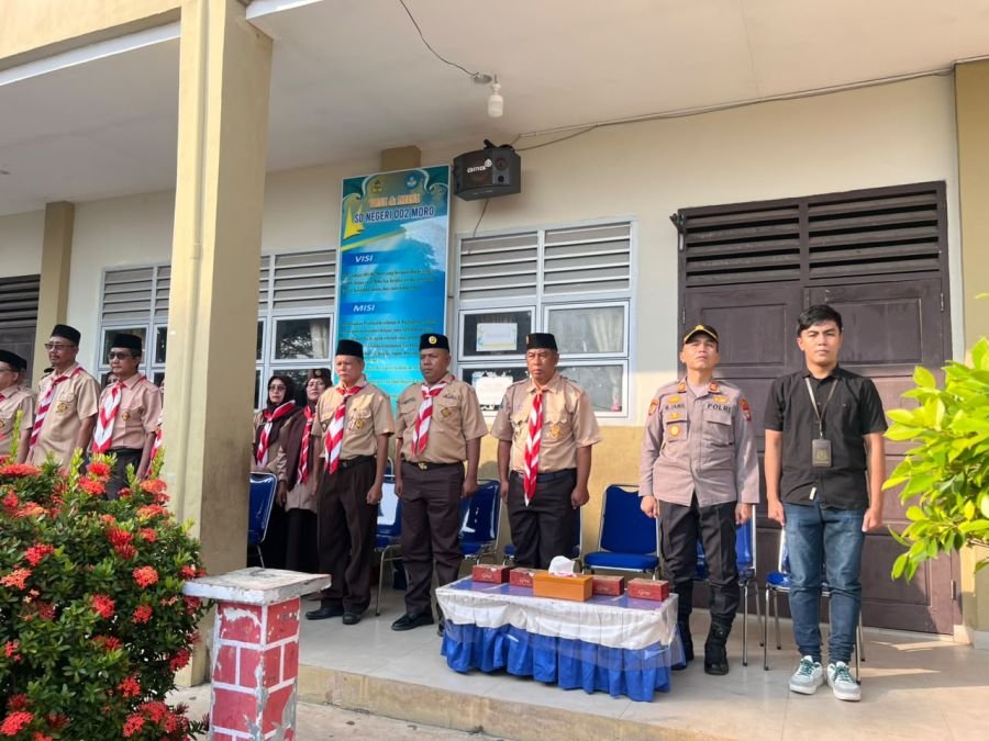 Babinsa Nyiur Permai Hadiri HUT Pramuka ke-65 di Kecamatan Moro