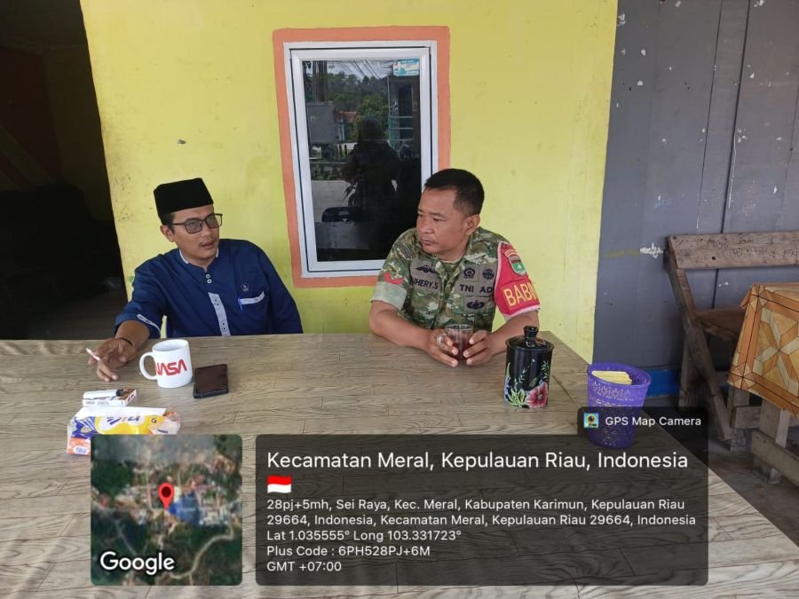 Babinsa Pangke Barat Perkuat Sinergi dengan Kepala Desa Jaga Kondusivitas