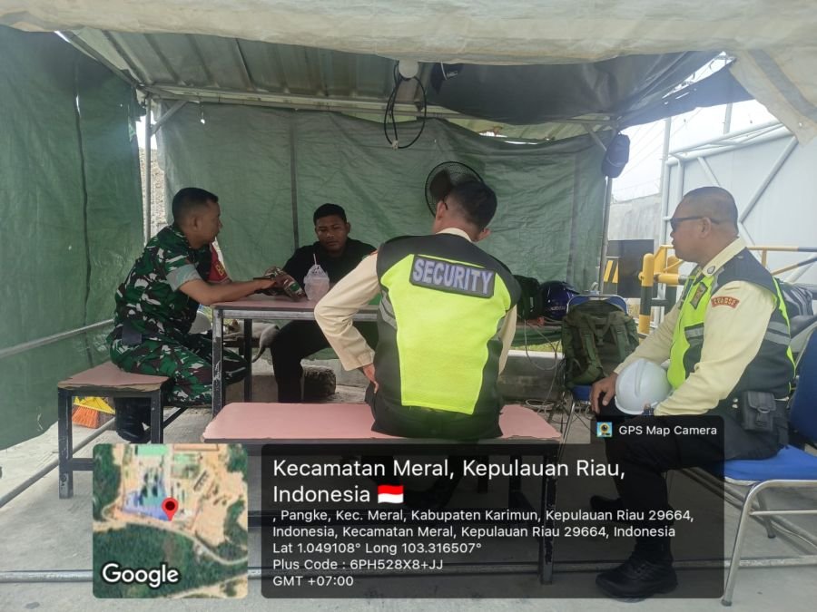 Babinsa Pangke Barat Tingkatkan Kewaspadaan Security PT Soma