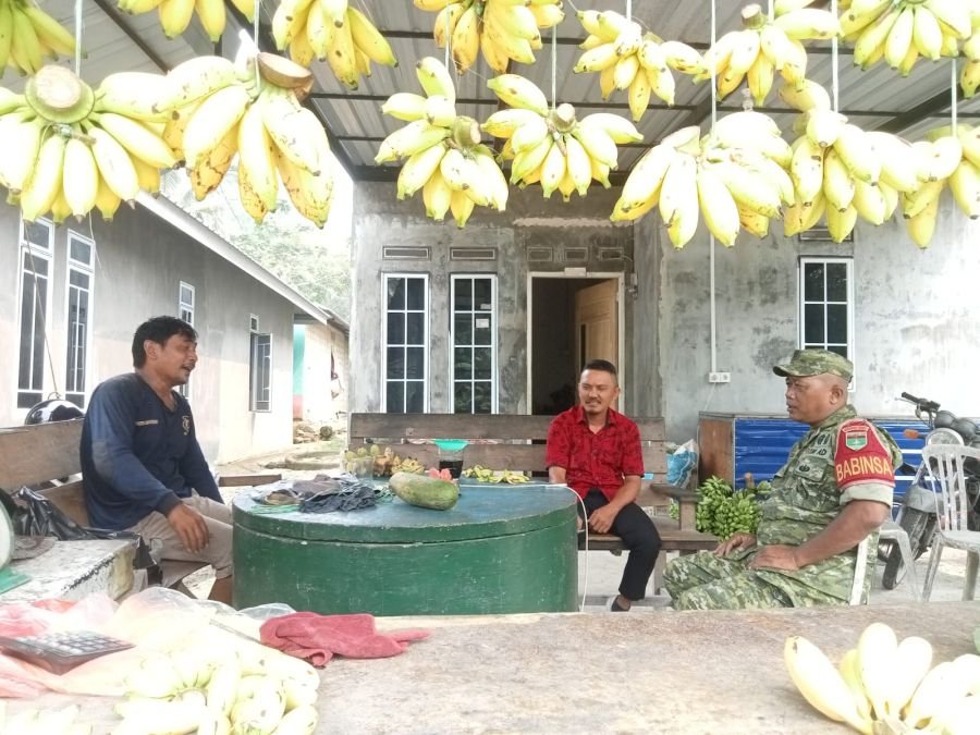 Babinsa Pangke Sambangi Pedagang Buah, Perkuat Kedekatan dengan Warga