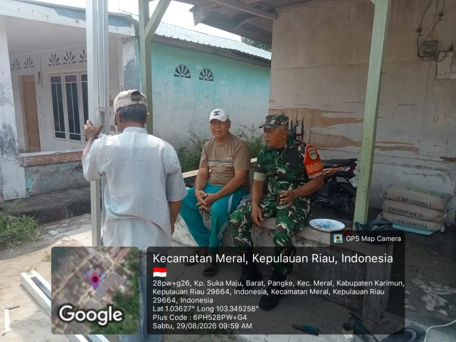 Babinsa Pangke Serka Atmaja Perkuat Komsos, Jaga Kedekatan dengan Warga