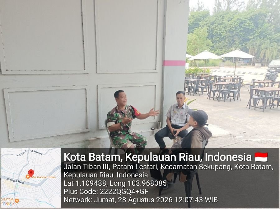 Babinsa Patam Lestari Ingatkan Warga Waspada Angin Kencang dan Musim Kemarau