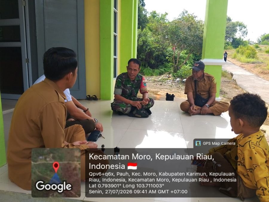 Babinsa Pauh Intensifkan Silaturahmi, Perkuat Koordinasi Pemerintahan Desa