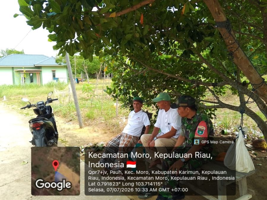 Babinsa Pauh Kuatkan Semangat Nelayan Jalani Pengobatan