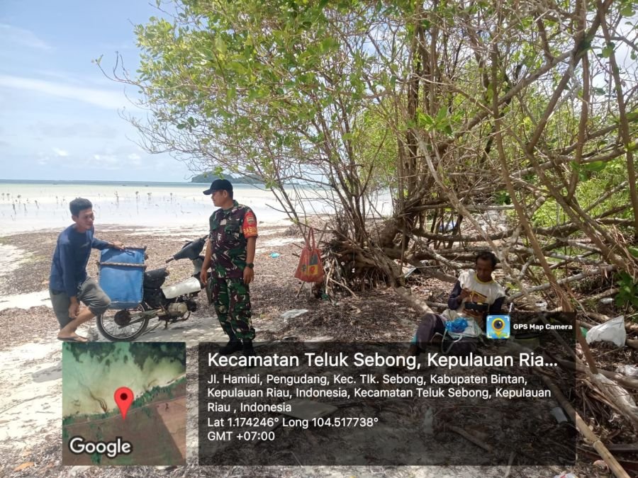 Babinsa Pengundang Imbau Nelayan Berhati-hati Saat Melaut.