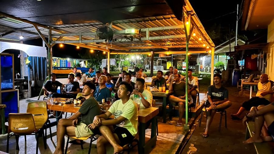 BABINSA PENYENGAT MONITORING NOBAR SEMIFINAL PIALA DUNIA 2026, SITUASI AMAN DAN KONDUSIF