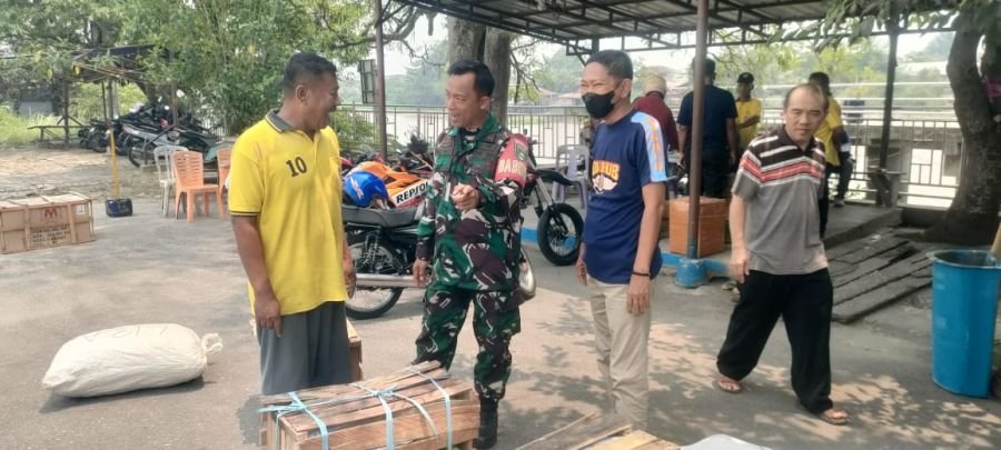 Babinsa Perkuat Keamanan Pelabuhan Sei Dukuh Lewat Patroli dan Komunikasi