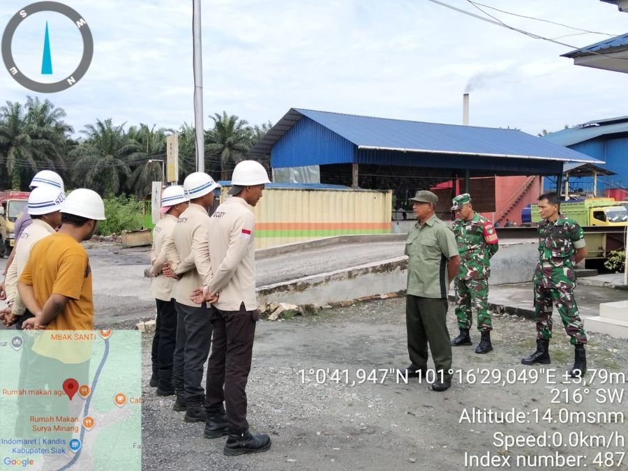Babinsa Perkuat Kedisiplinan Security Melalui Latihan Baris-Berbaris