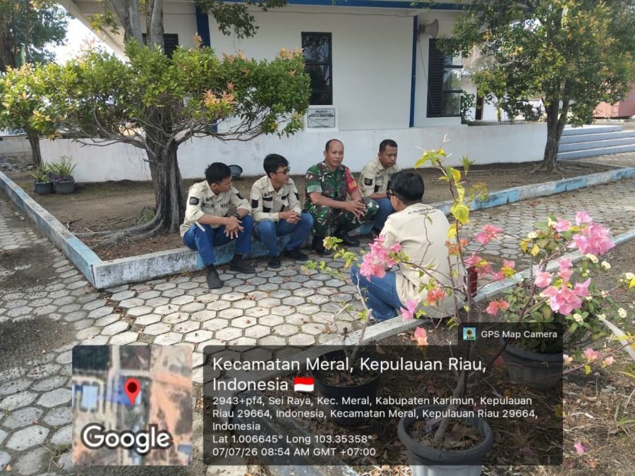 Babinsa Perkuat Sinergi Pengelola Pelabuhan Ro-Ro Parit Rempak