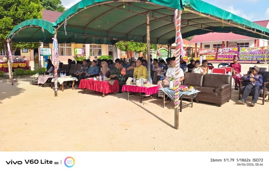 Babinsa Pongkar Hadiri Pelepasan Siswa SDN 011 Tebing