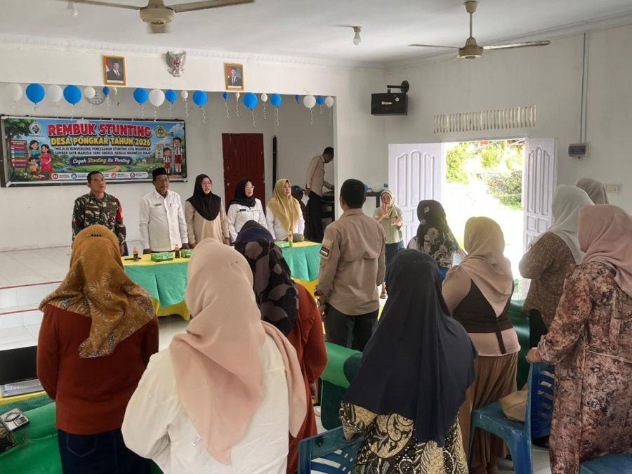 Babinsa Pongkar Kawal Upaya Cegah Stunting Lewat Rembuk Desa