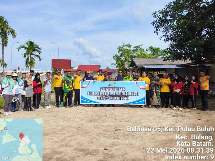 Babinsa Pulau Buluh Dukung Gerakan Batam Asri di Bulang