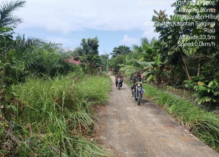 Babinsa Ramil 07/KH gencar laksanakan patroli dan Sosialisasi Karhutla