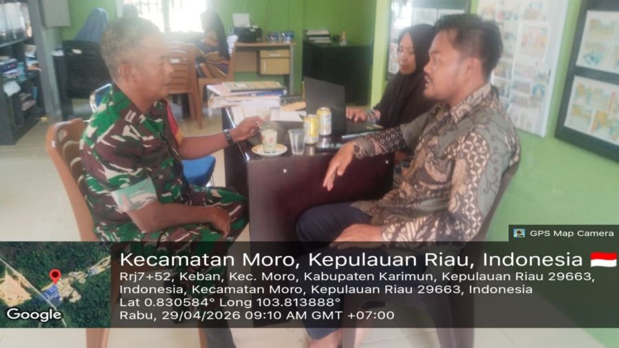 Babinsa Rawa Jaya Turun Langsung, Perkuat Sinergi dengan Aparatur Desa