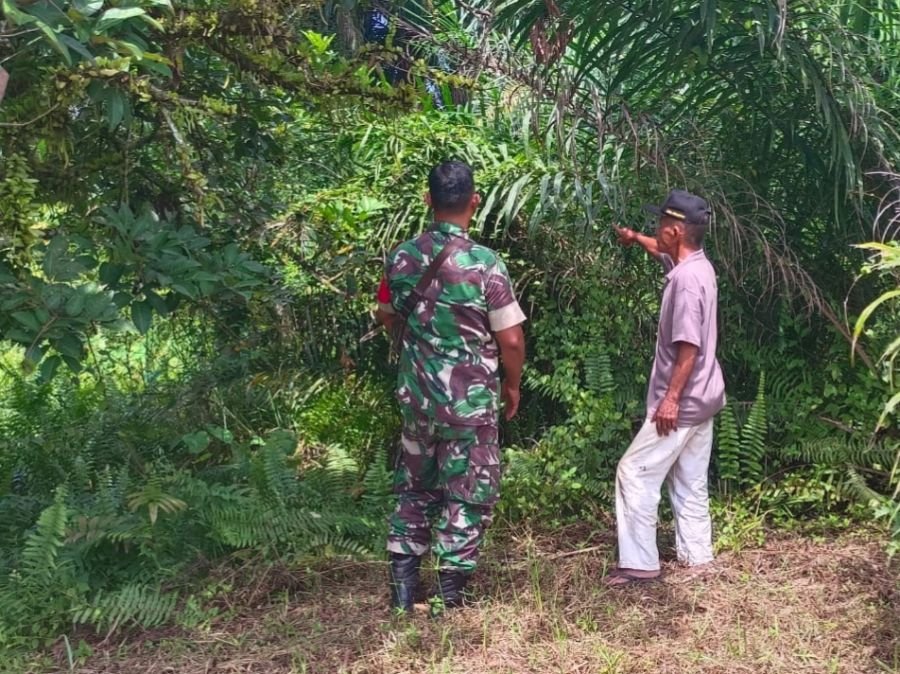 Babinsa Rumbai Ajak Warga Tingkatkan Kewaspadaan terhadap Ancaman Karhutla