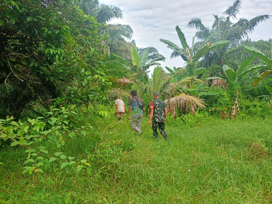 Babinsa Rumbai Gencarkan Edukasi Karhutla, Warga Diajak Jaga Hutan Bersama