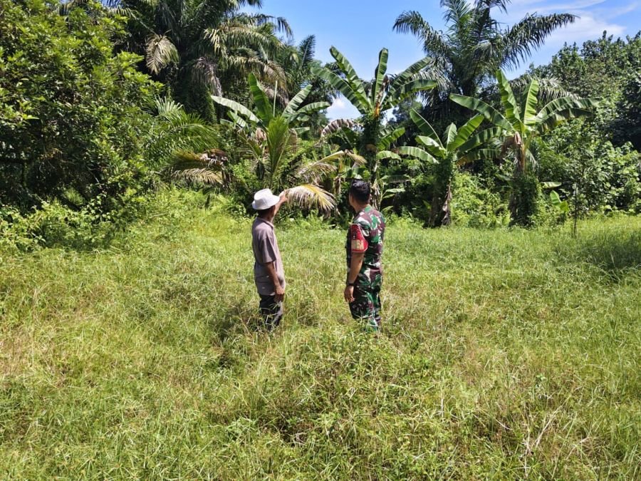 Babinsa Rumbai Gencarkan Sosialisasi Cegah Karhutla di Lembah Damai