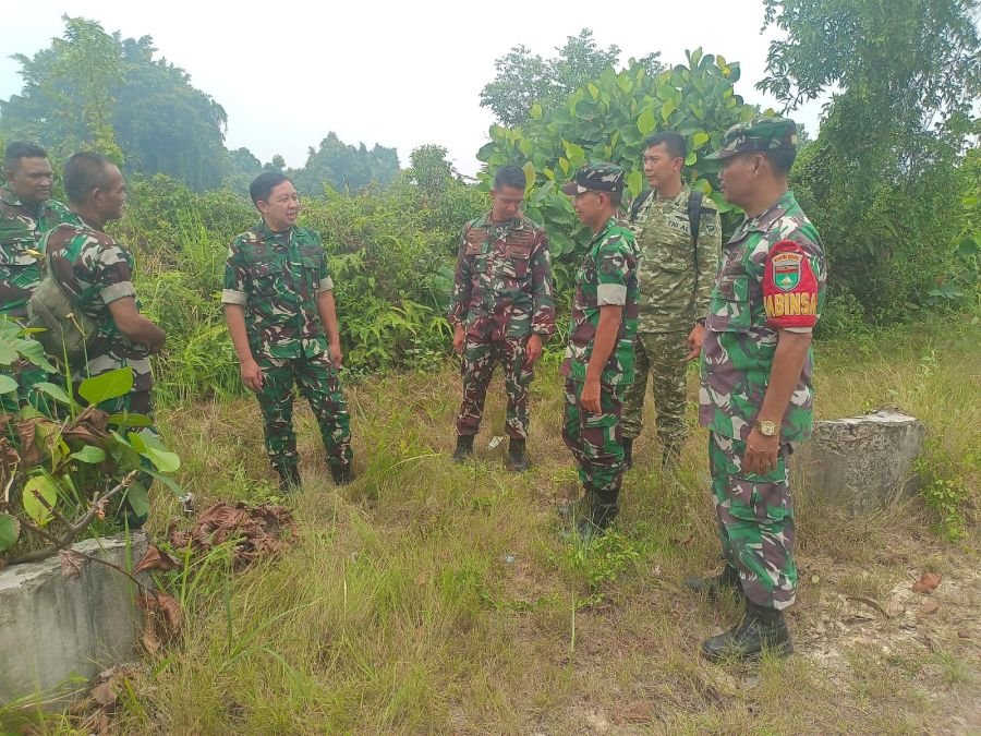 Babinsa Rumbai Monitor Sosialisasi Tim Karhutla Mabes TNI di Pekanbaru