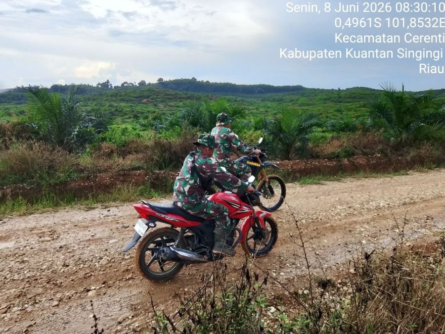Babinsa Rutin Laksanakan Patroli Karhutla di Wilayah Binaan