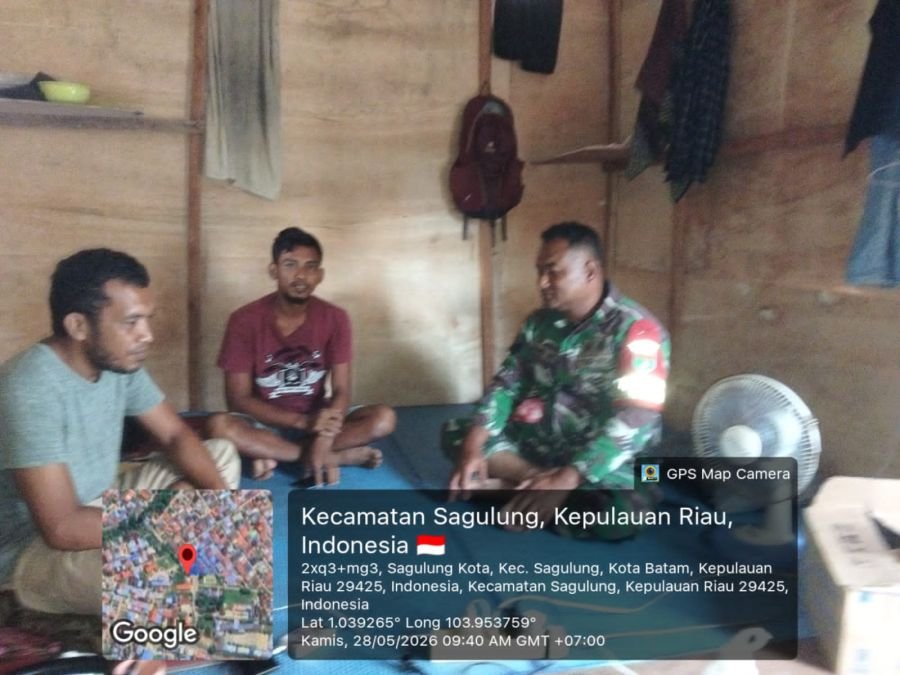 Babinsa Sagulung Kota Perkuat Kerukunan Warga Lewat Komsos Humanis