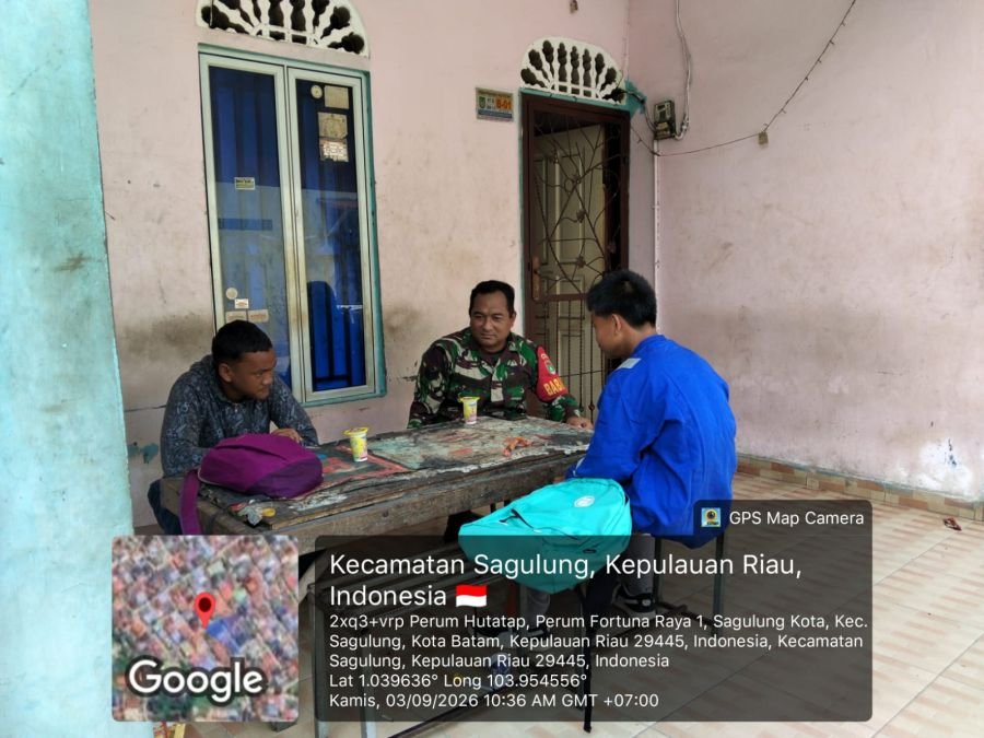 Babinsa Sagulung Kota Perkuat Kewaspadaan Warga Cegah Kebakaran
