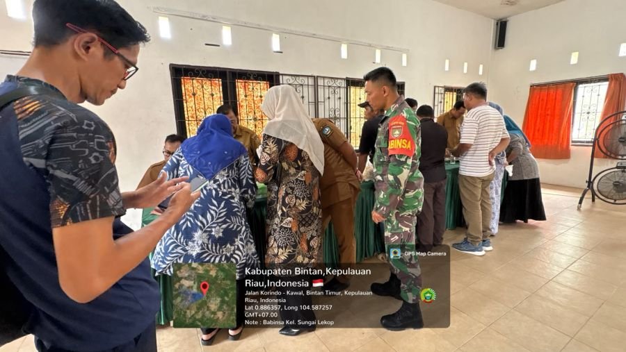 Babinsa Sei Lekop menghadiri kegiatan 