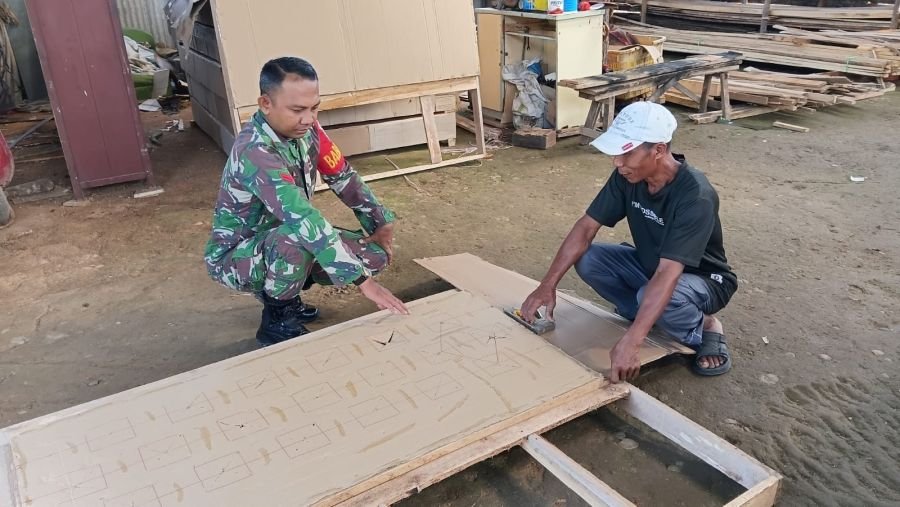Babinsa Sei Ungar Perkuat Kedekatan, Jaga Stabilitas Wilayah