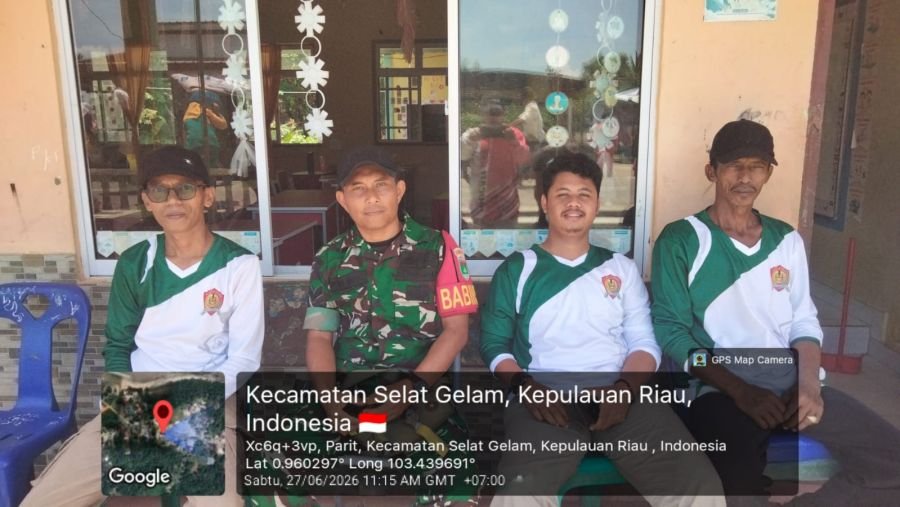 Babinsa Selat Gelam Perkuat Sinergi Pendidikan Sambut Libur Sekolah