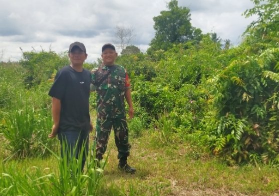 Babinsa Serda Ahmad Feri Patroli Tapal Batas, Titik Api Nihil