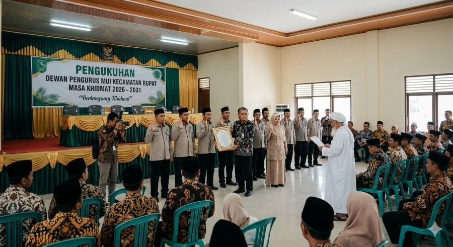 Babinsa sertu Beni Manopo Hadiri Acara Pengukuhan MUI