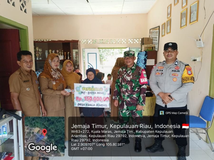 Babinsa Sertu Olih Solih Dampingi Penyaluran BLT DD, 26 KPM Terima Bantuan