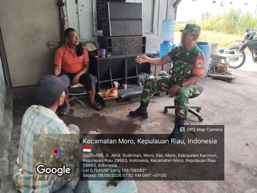 Babinsa Sugie Ingatkan Warga, Keselamatan Kerja Tak Boleh Diabaikan