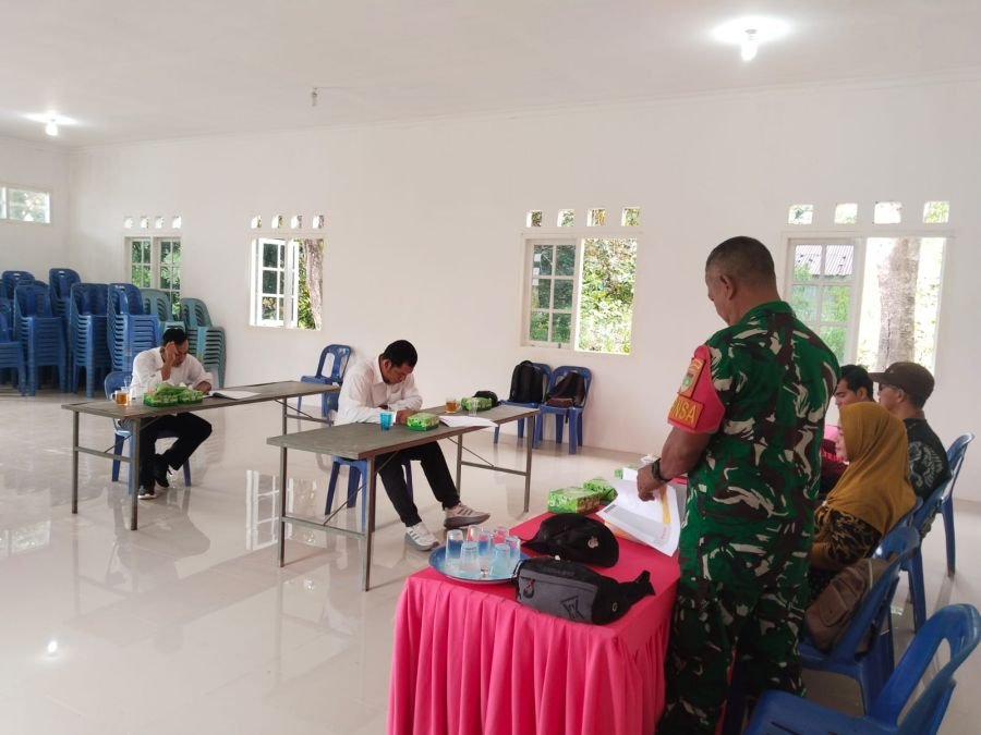 Babinsa Sugie Pantau Penyaringan Dua Calon Kepala Dusun