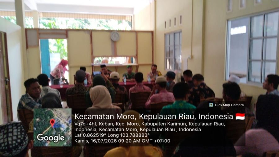 Babinsa Sugie Satukan Lintas Sektor Sambut HUT RI Ke-81