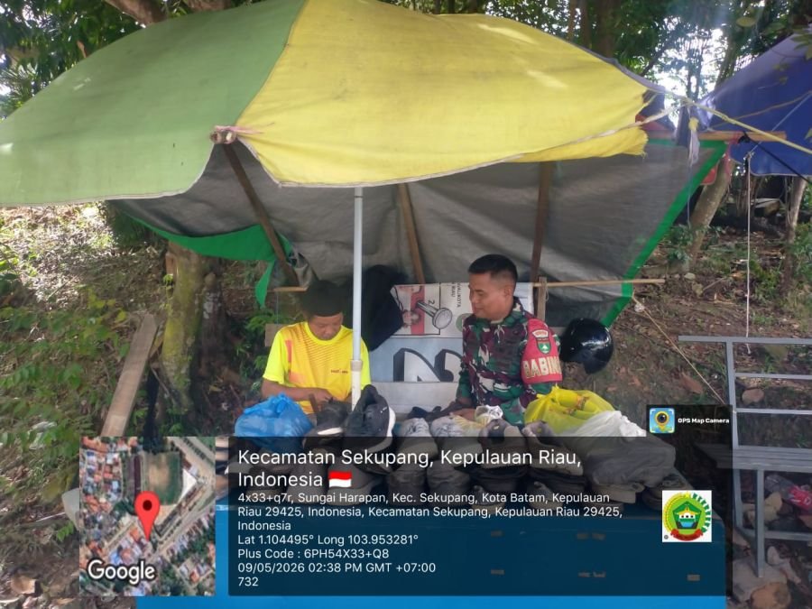 Babinsa Sungai Harapan Perkuat Kepedulian Sosial Lewat Komsos Humanis