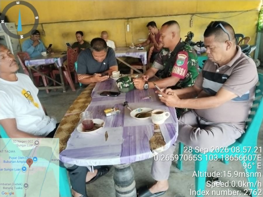 Babinsa Sungai Luar Ajak Warga Jauhi Narkoba